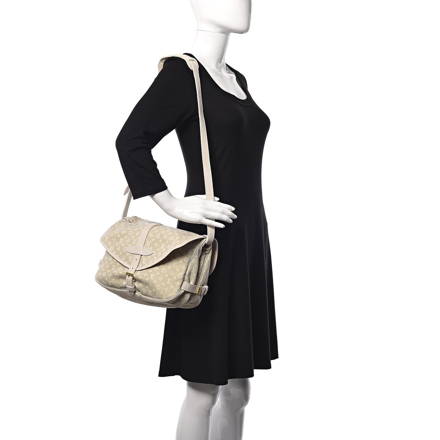 Monogram Mini Lin Saumur Dune