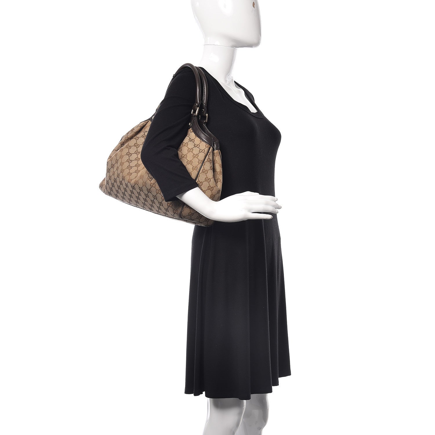 Gucci Monogram Medium Sukey Tote Dark Brown 2 of 18