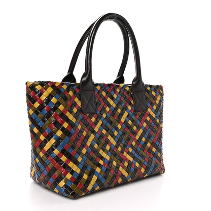Bottega Veneta Shiny Goatskin Intrecciato Small Cabat Multicolor 4 of 12