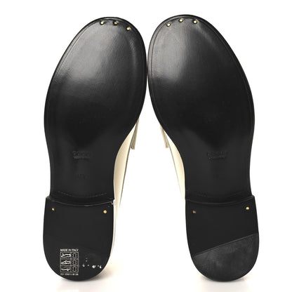 Gucci Calfskin Womens Horsebit Moccasin Loafers 37.5 New Ivoire 6 of 10