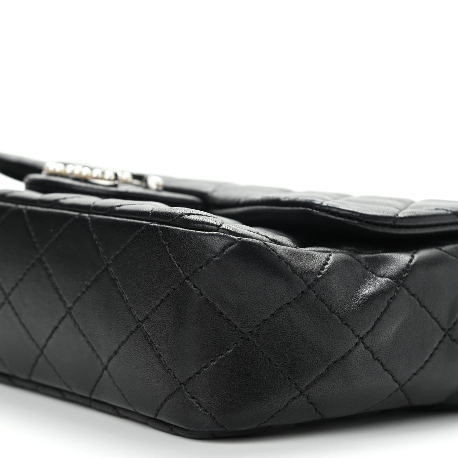 Chanel Lambskin Medium Westminster Pearl Flap Black 10 of 10