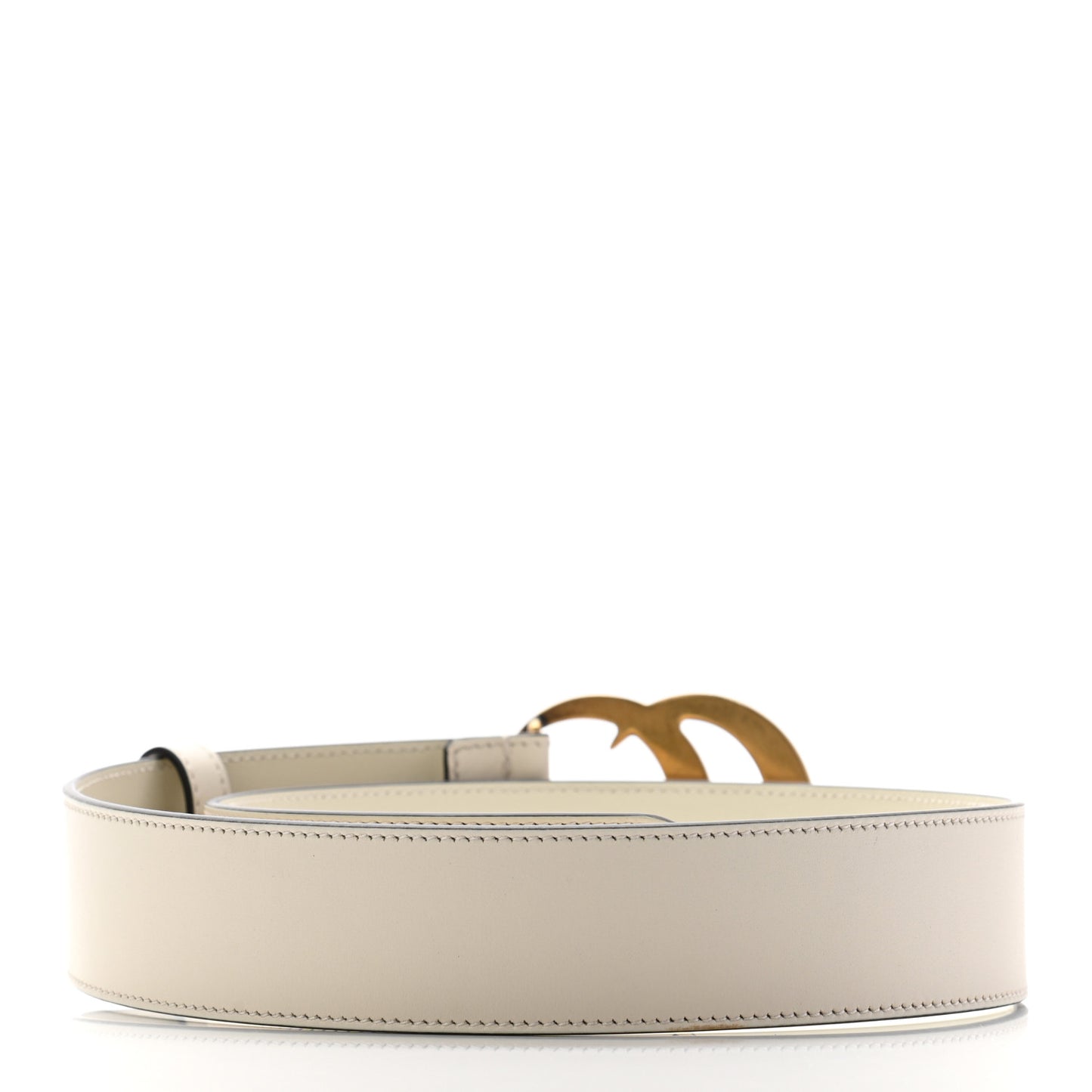 Calfskin Double G 40mm Belt 70 28 Mystic White