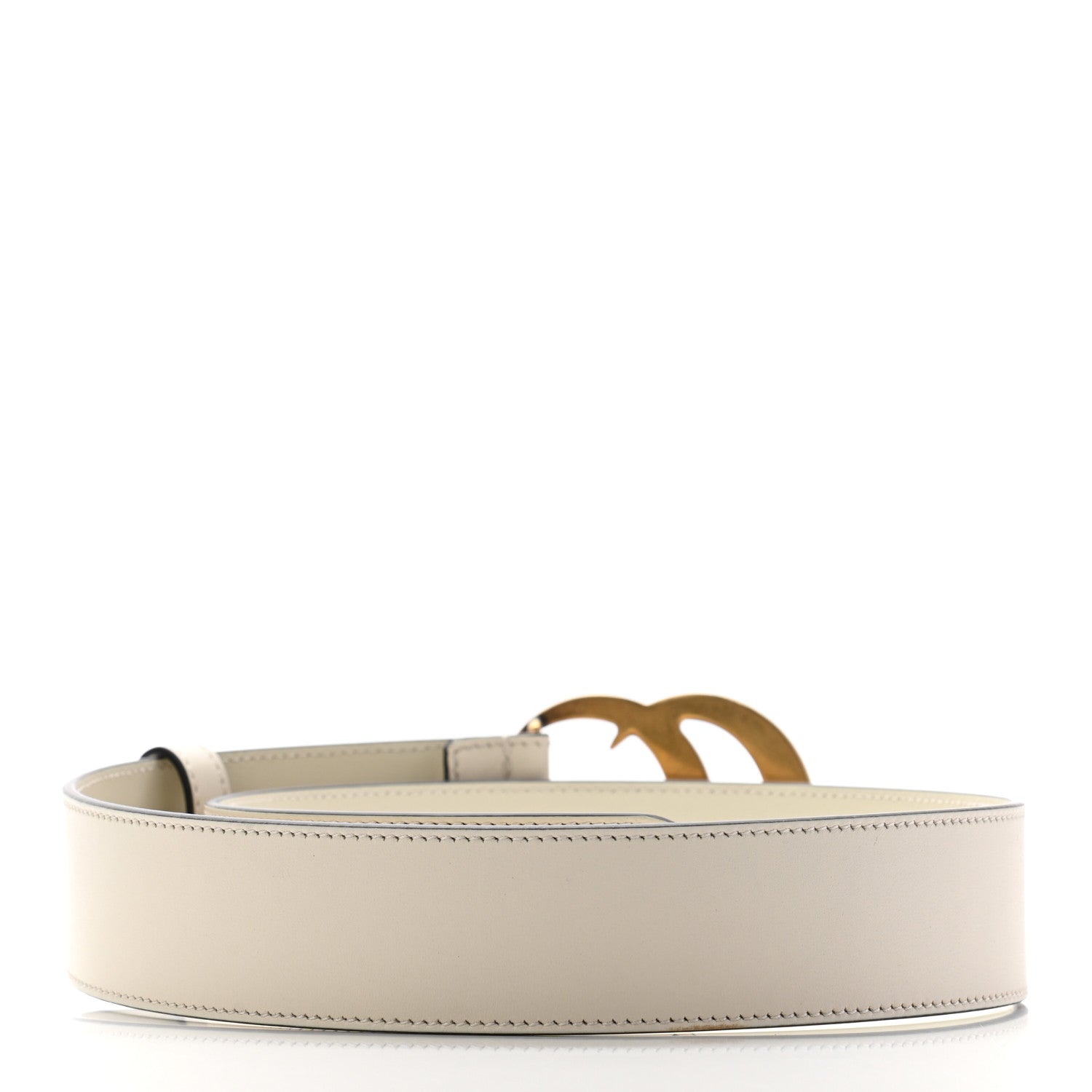 Gucci Calfskin Double G 40mm Belt 70 28 Mystic White 2 of 5