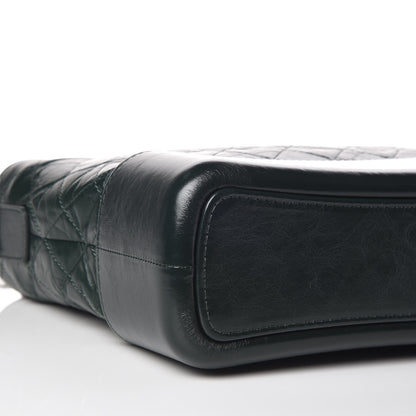 Chanel Aged Calfskin Quilted Medium Gabrielle Hobo Dark Green 5 of 9