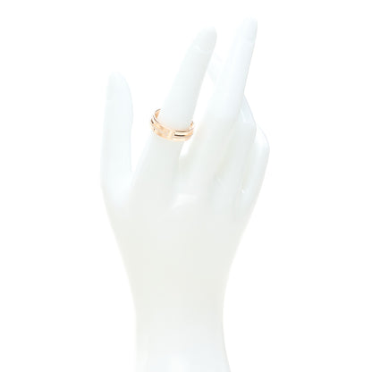 Tiffany 18K Rose Gold Diamond Wide T Two Ring 54 7 2 of 4