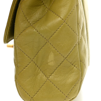 Chanel Lambskin Quilted Flap Clutch Light Green 15 of 15