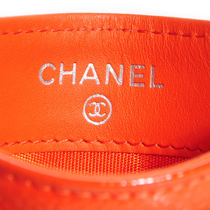 Chanel Patent Grained Calfskin CC Timeless Card Holder Orange 6 of 9