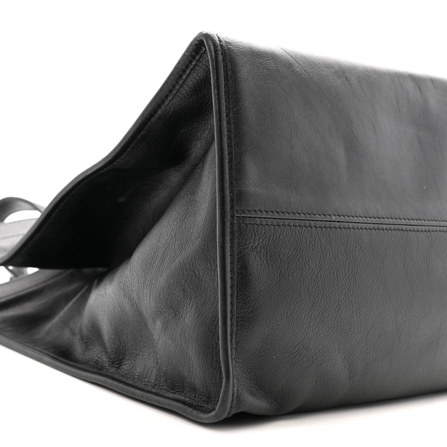Balenciaga Calfskin Kittens Market Shopper Black 9 of 15