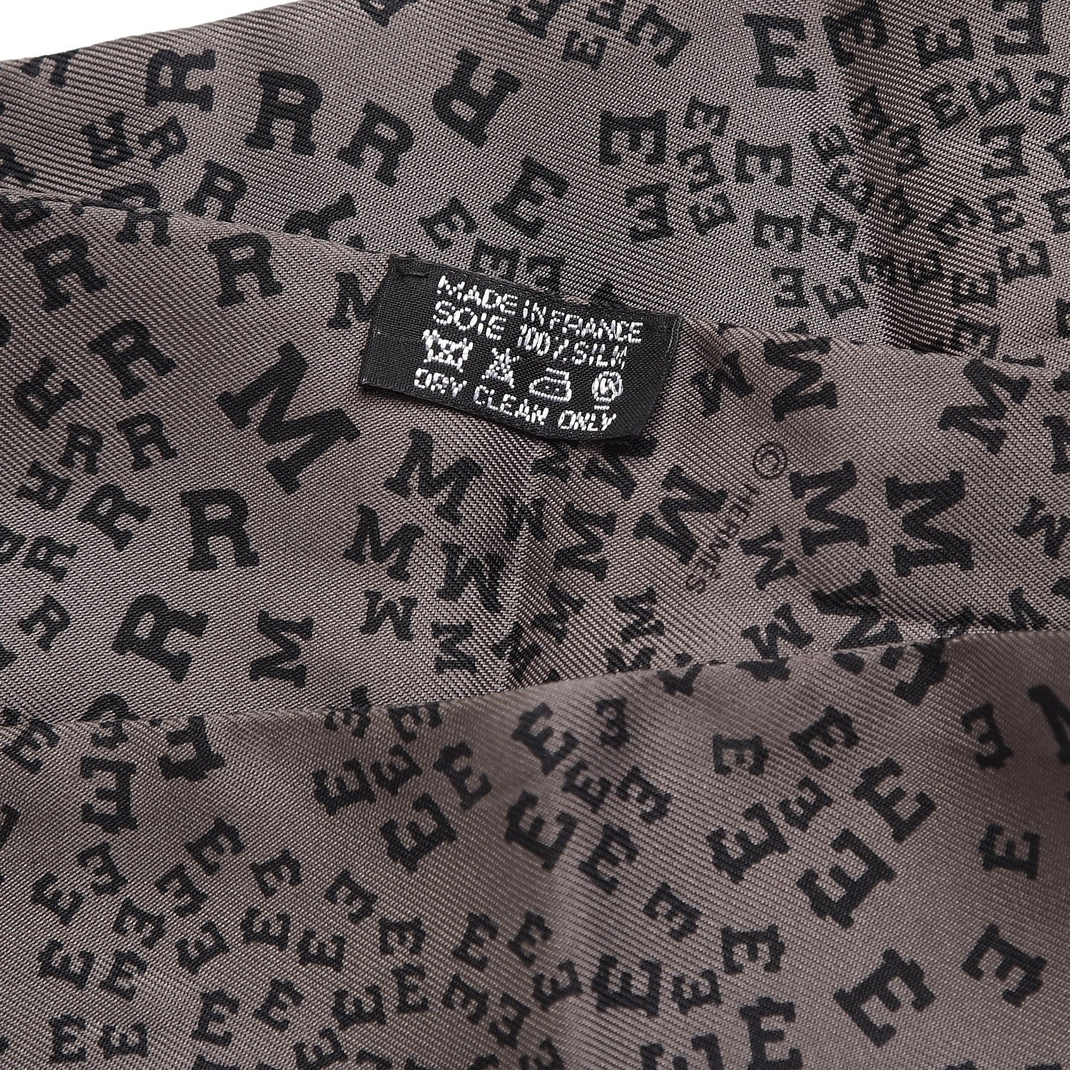 Hermes Silk Scattered Letters Twilly 3 of 3