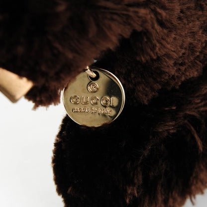 Gucci Monogram Lulu French Poodle Bag Charm Dark Brown 4 of 5