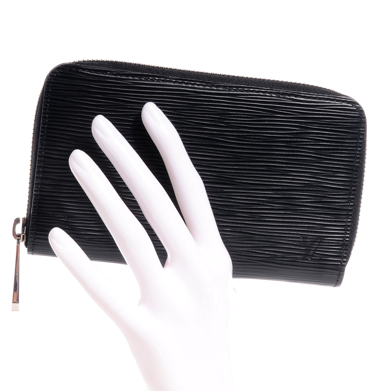 Louis Vuitton Epi Leather Zippy Compact Wallet NM Black 2 of 8