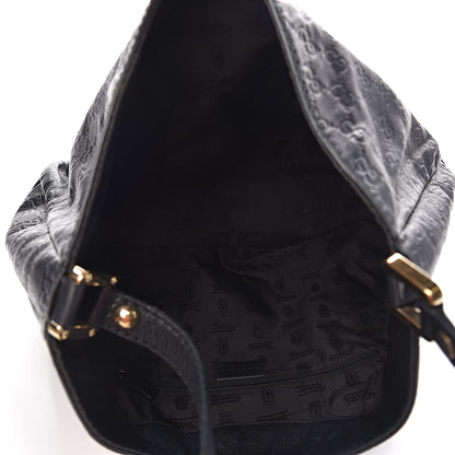 Gucci Guccissima Large New Ladies Web Hobo Black 5 of 13