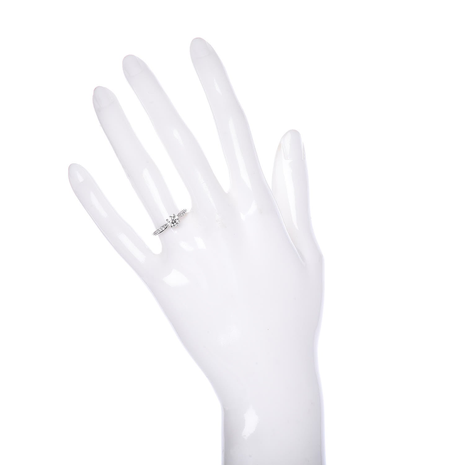 Tiffany Platinum Diamond .53ct Harmony Engagement Ring 49 4.75 2 of 7