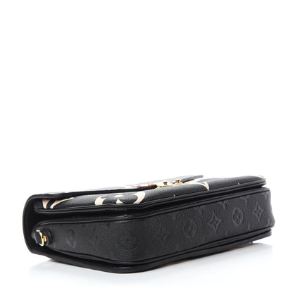 Louis Vuitton Empreinte Monogram Giant Crafty Pochette Metis Black Creme 4 of 10