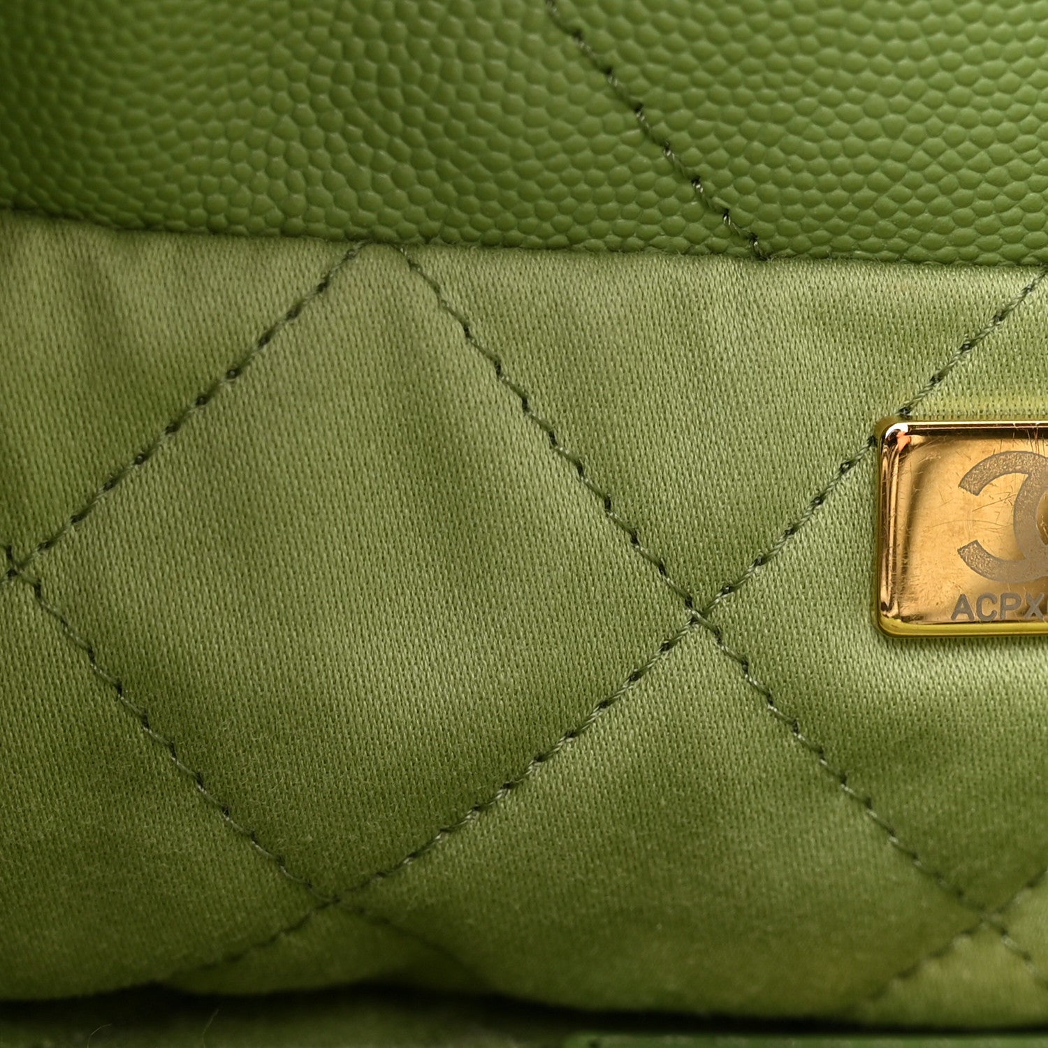 Chanel Shiny Caviar Quilted Small Chanel 22 Green 7 of 11