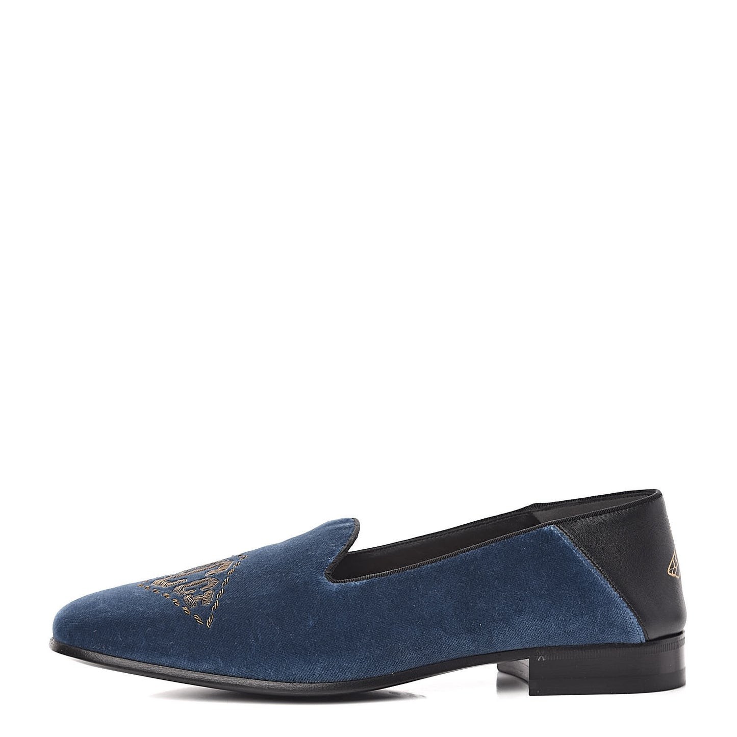 Velvet Mens Loafers 8 Blue