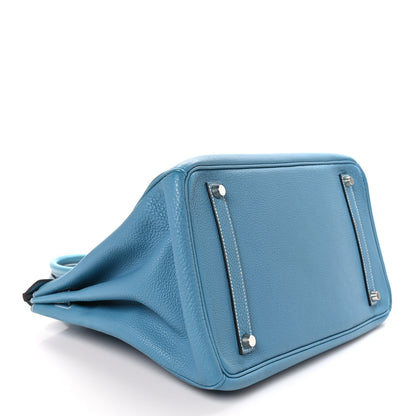 Hermes Togo Birkin 35 Blue Jean 4 of 12