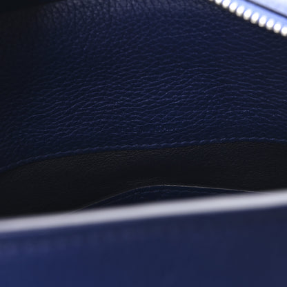 Christian Dior Grained Calfskin Bar Tote Blue 7 of 11