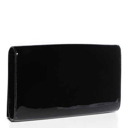 Saint Laurent Patent Monogram Large Belle De Jour Clutch Black 3 of 7