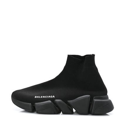 Balenciaga Technical 3D Recycled Knit Womens Speed 2.0 Sneakers 39 Monocolor Black 1 of 7