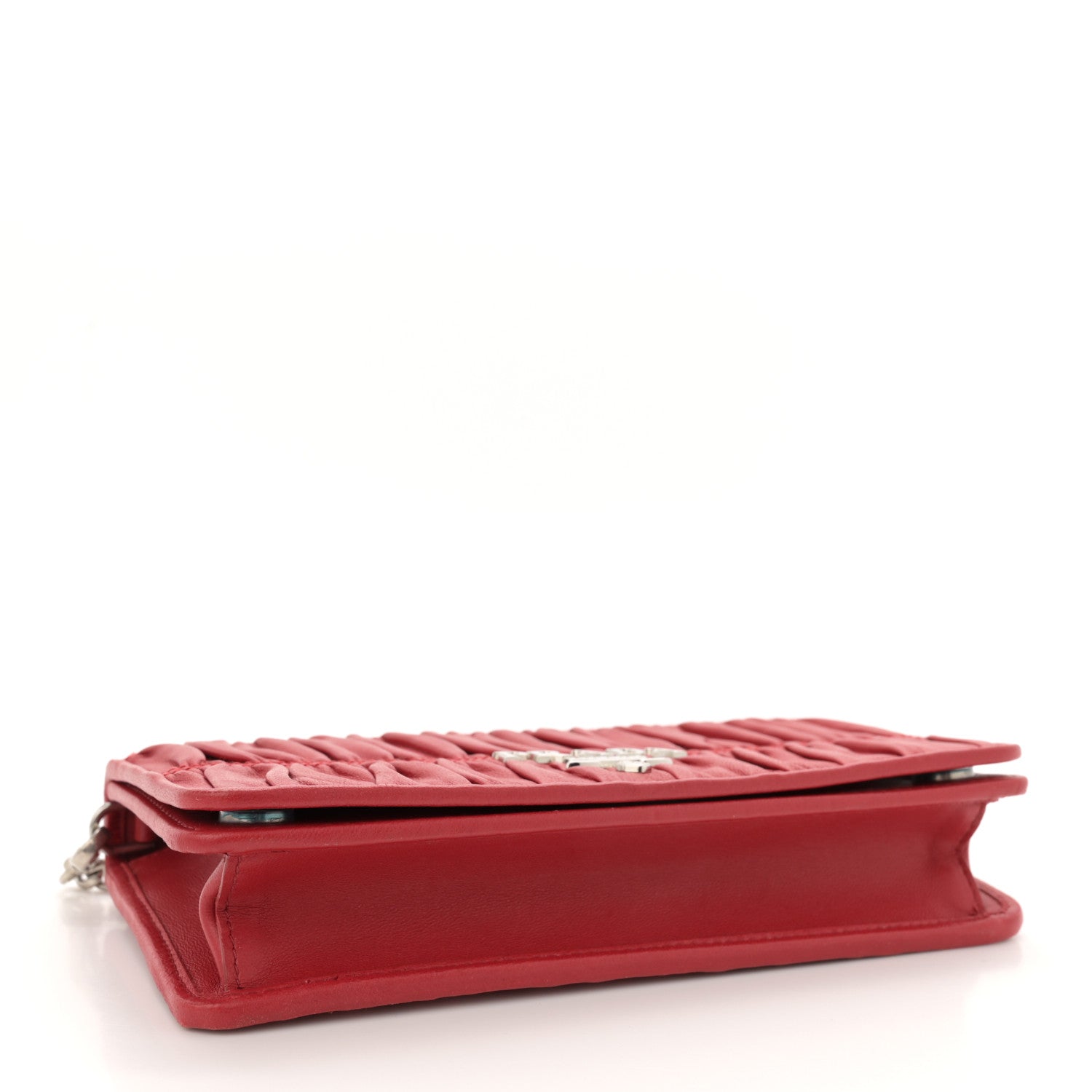 Prada Nappa Gaufre Wallet On Chain Fuoco 4 of 11