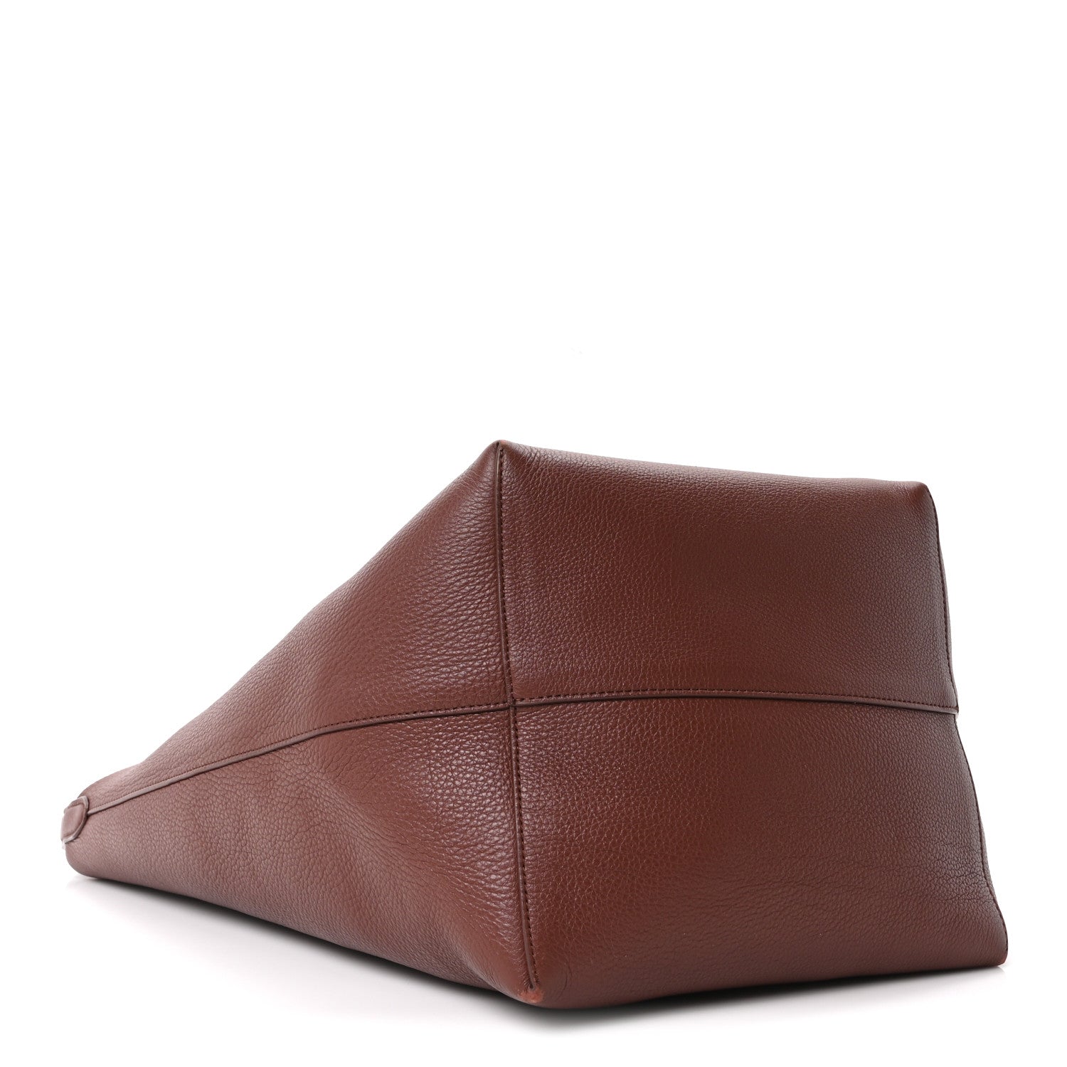 The Row Grained Calfskin Large N/S Park Tote Burnt Wood 4 of 10