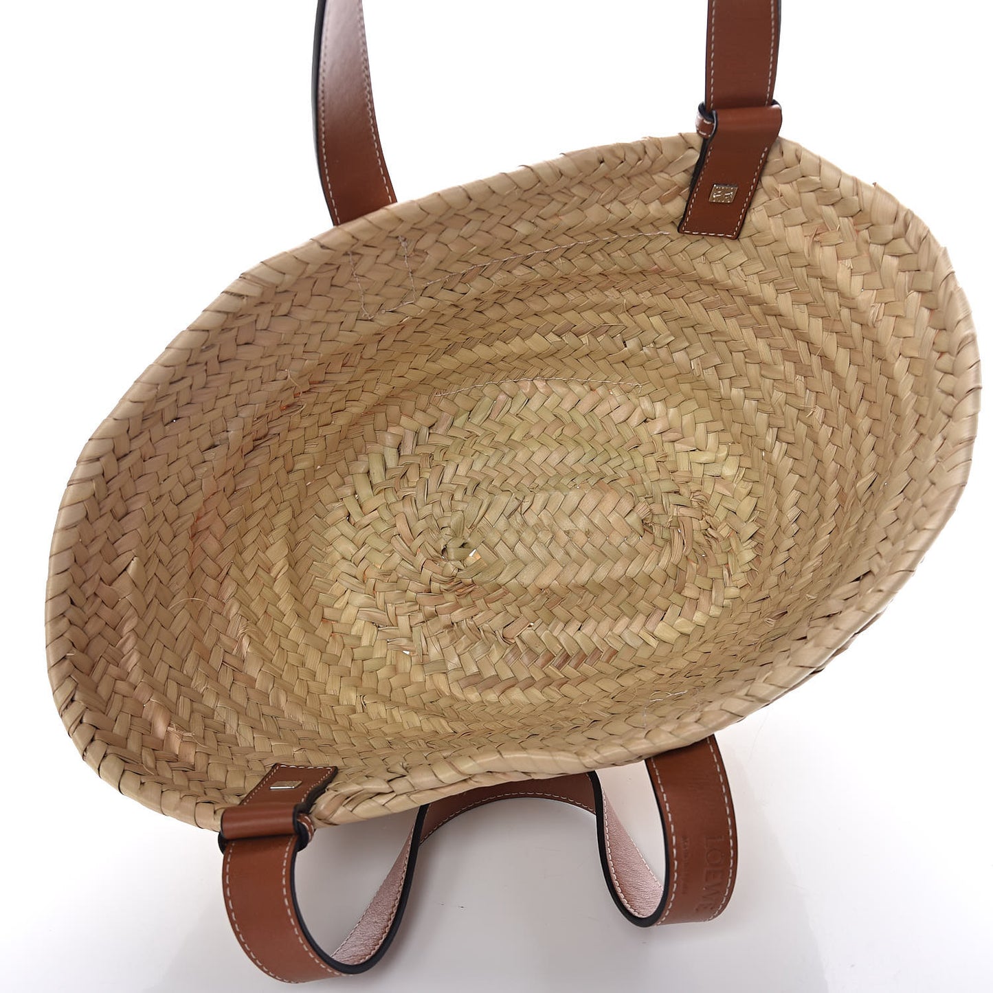 Raffia Small Basket Tote Bag Natural Tan