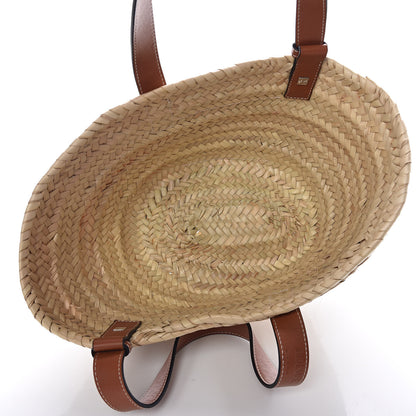 Loewe Raffia Small Basket Tote Bag Natural Tan 5 of 10