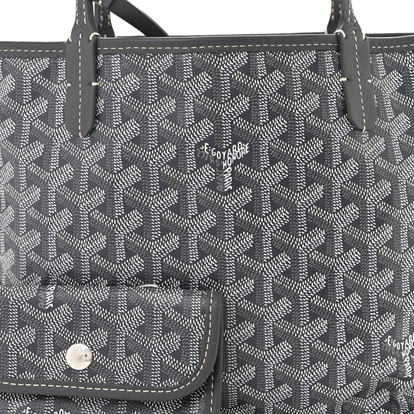 Goyardine Reversible Mini Anjou Grey