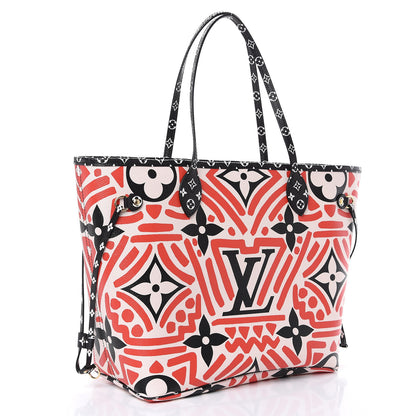 Louis Vuitton Monogram Giant Crafty Neverfull MM Creme Rouge Black 2 of 9
