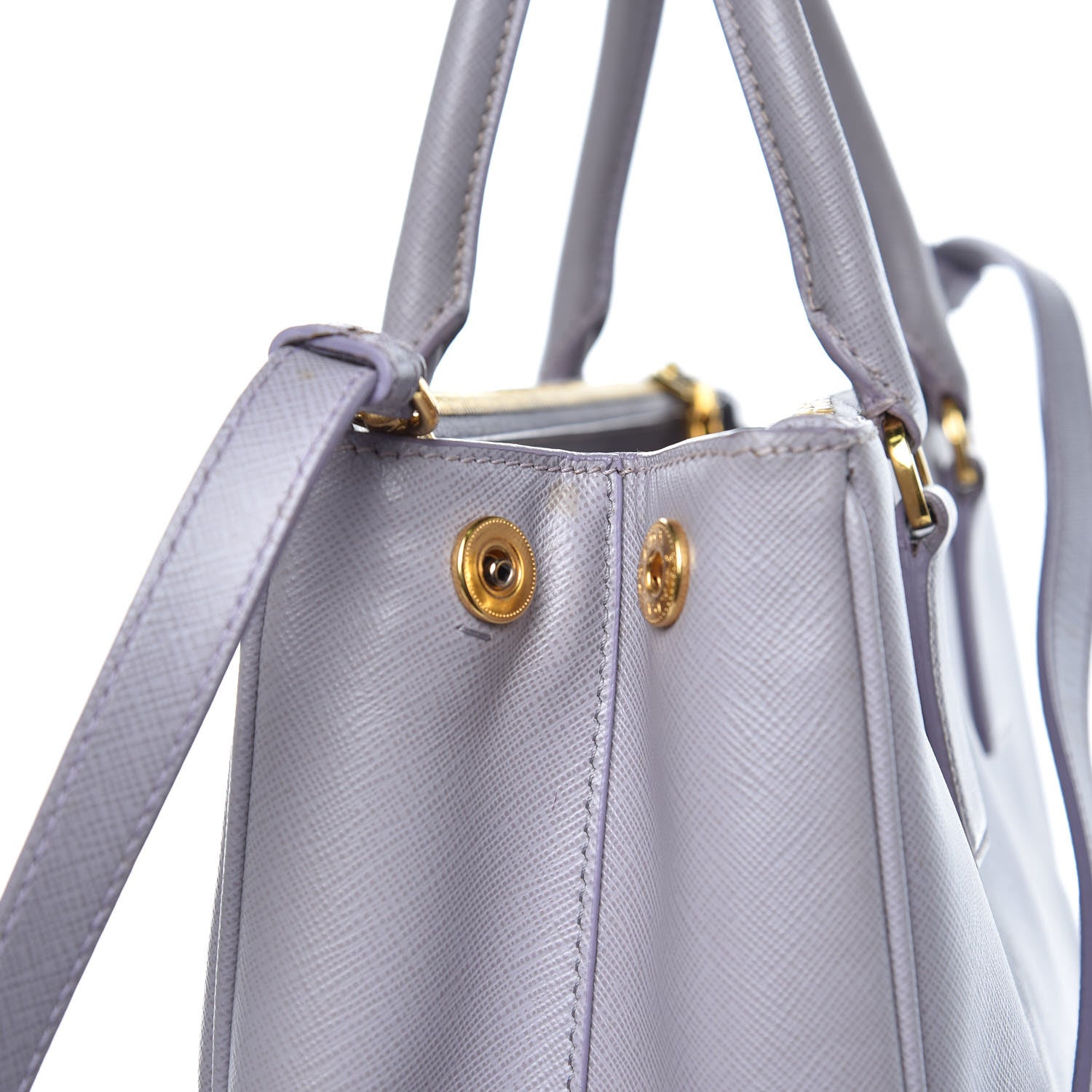 Prada Saffiano Medium Galleria Double Zip Tote Glicine 15 of 18