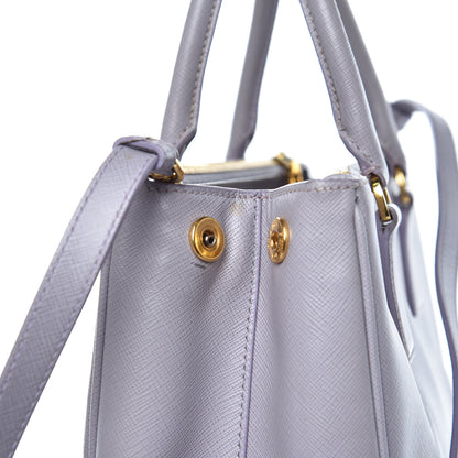 Prada Saffiano Medium Galleria Double Zip Tote Glicine 15 of 18