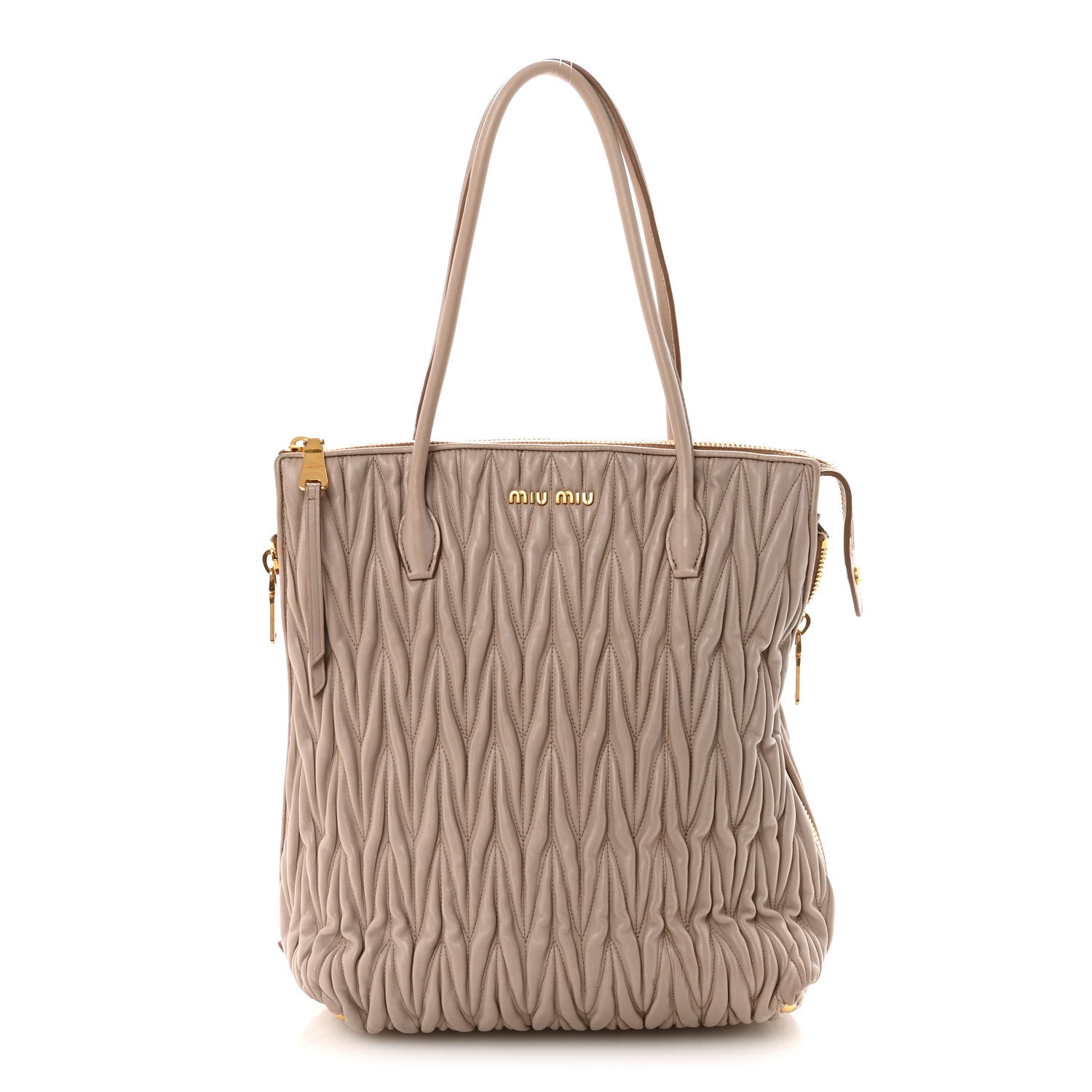 Miu Miu Nappa Matelasse Tote Corda 1 of 9