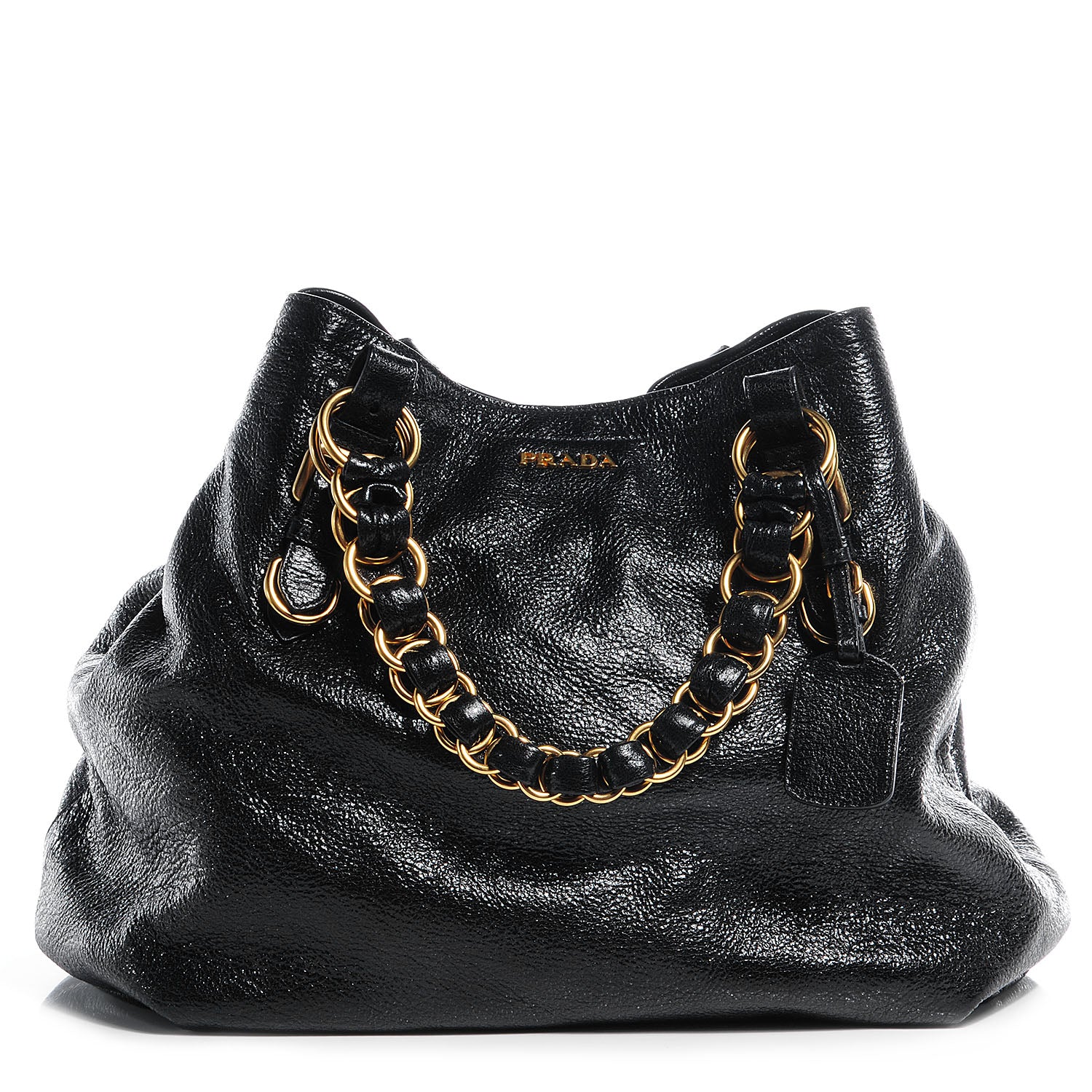 Prada Cervo Lux Chain Bag Nero Black 1 of 9