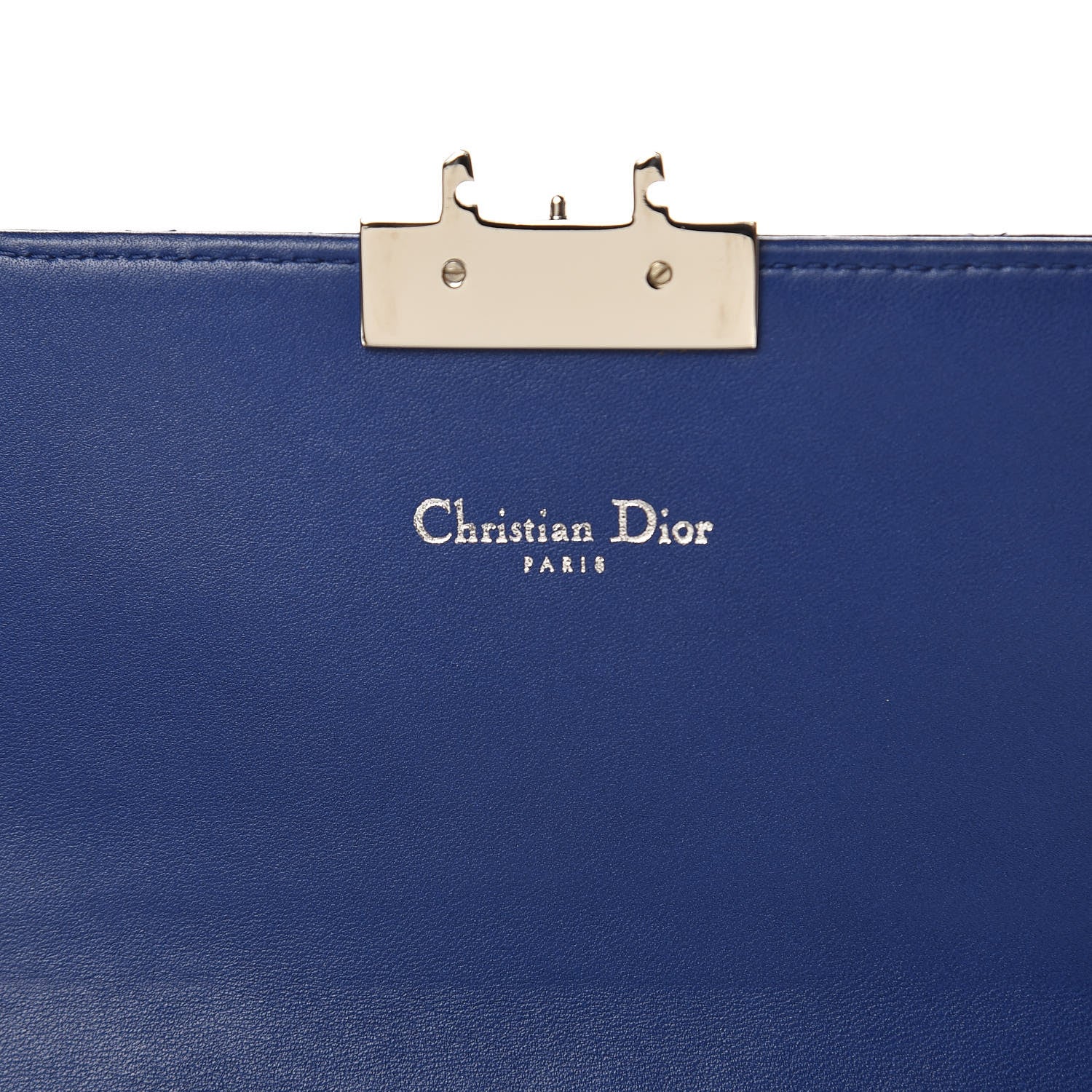 Christian Dior Lambskin Cannage Miss Dior Promenade Pouch Blue 7 of 9
