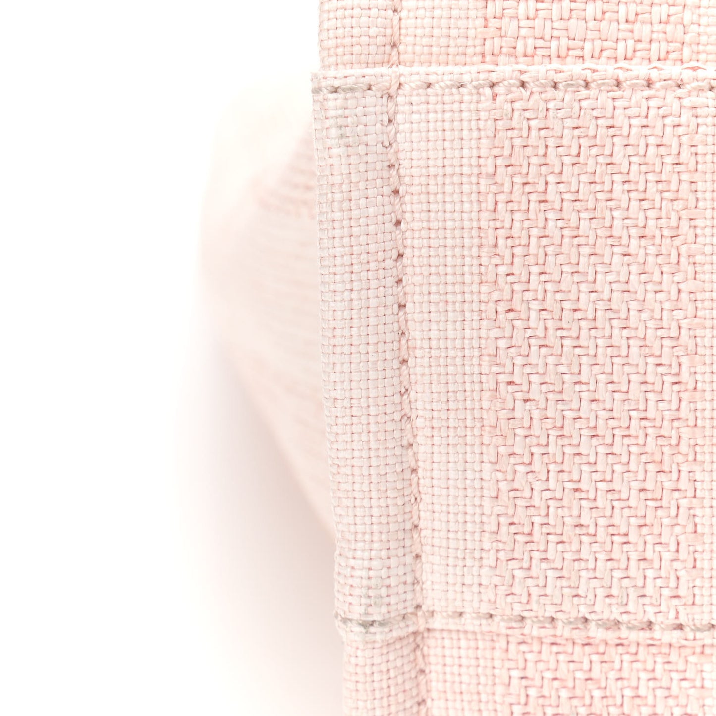 Mixed Fibers Striped Small Deauville Tote Light Pink