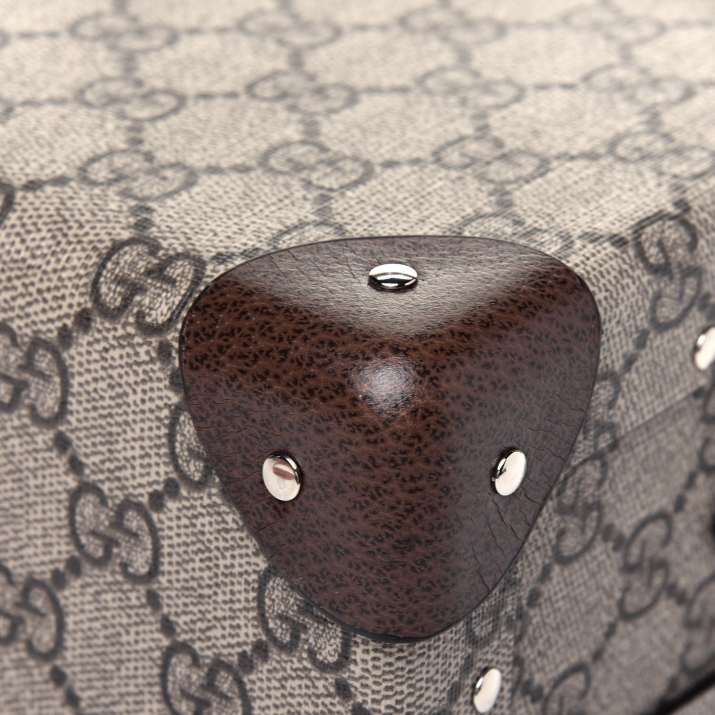 GG Supreme Monogram Globe-Trotter Beauty Case Brown
