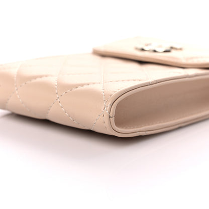Chanel Lambskin Quilted CC Phone Holder Light Beige 11 of 12