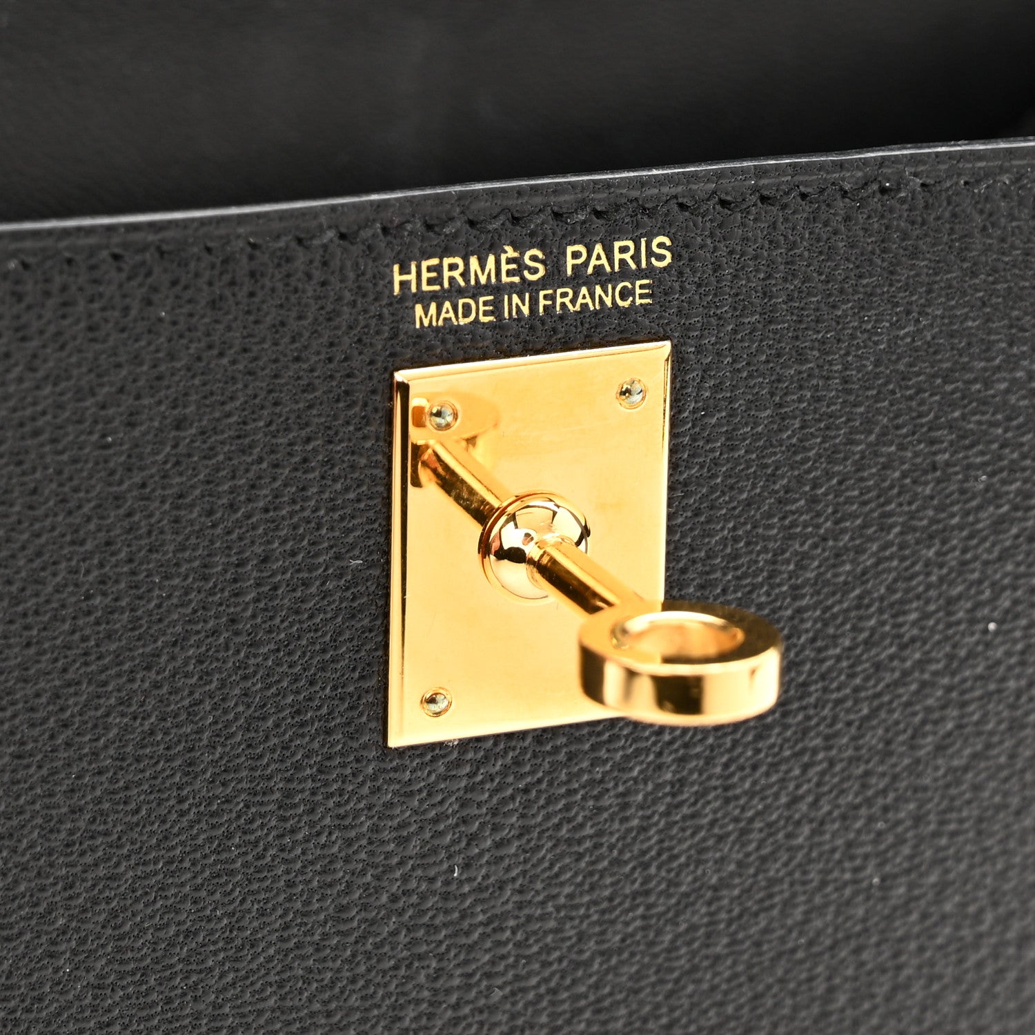 Hermes Chevre Chandra Mini Kelly Sellier 20 Black 6 of 13