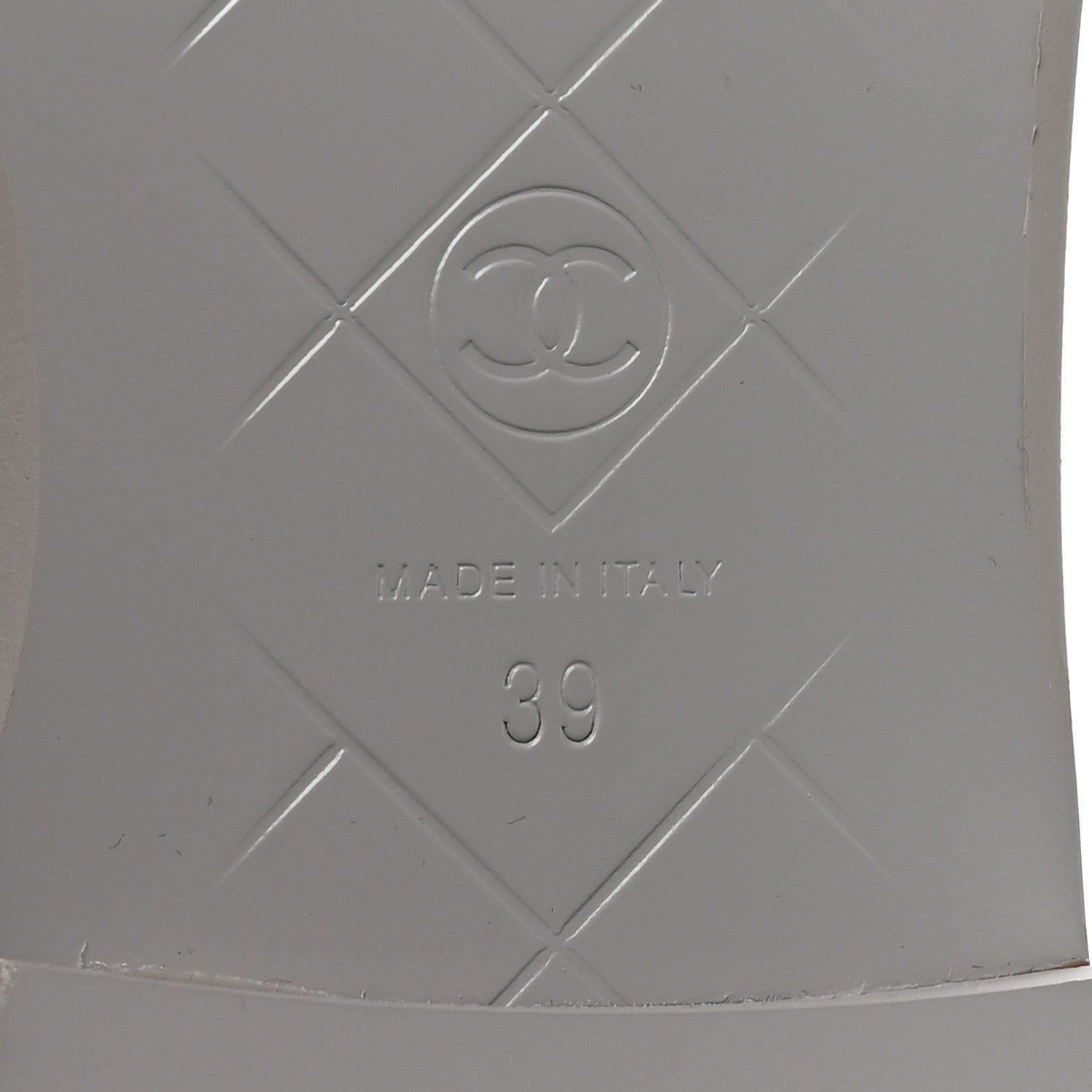 Chanel Lambskin Quilted CC Turnlock Loafers 39 Grey 7 of 8