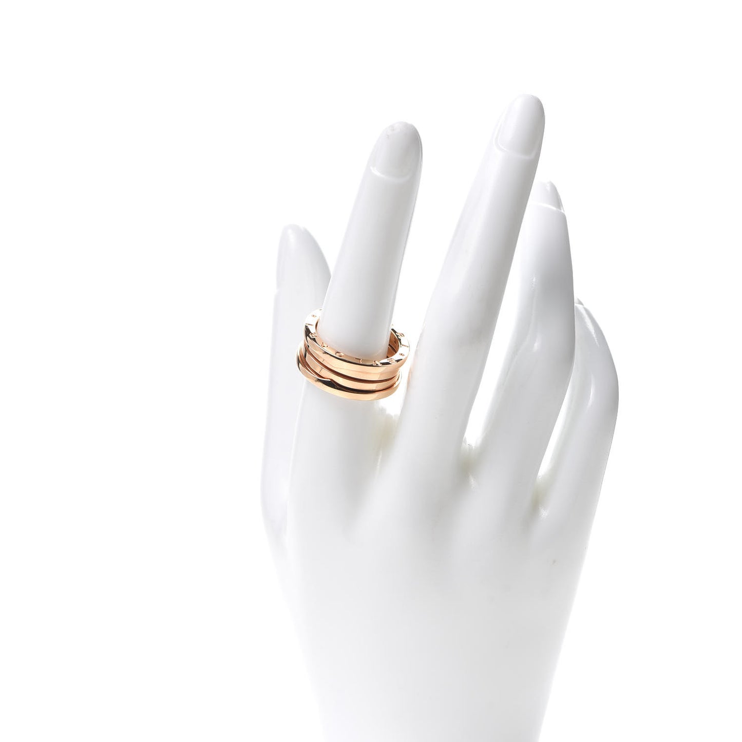18K Rose Gold B.Zero1 Three-Band Ring 58 8.25