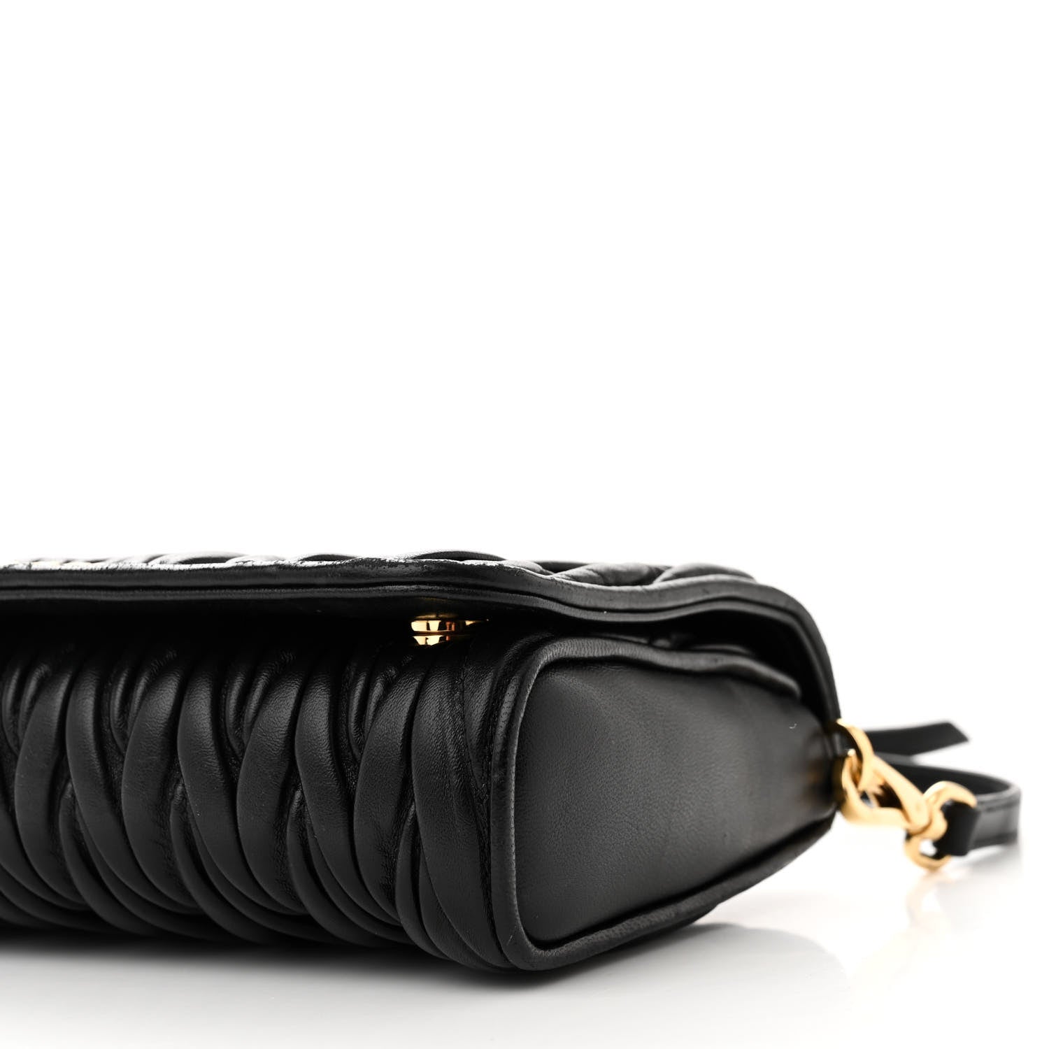 Miu Miu Nappa Matelasse Crossbody Black 9 of 9