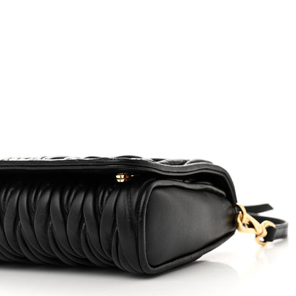 Miu Miu Nappa Matelasse Crossbody Black 9 of 9