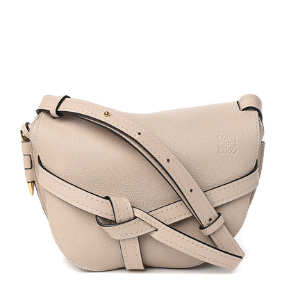 Loewe Grained Calfskin Small Gate Crossbody Bag Light Oat 1 of 9