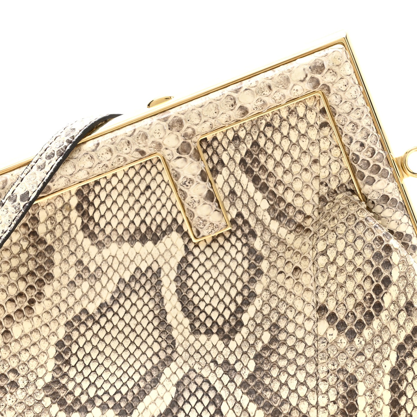 Snakeskin Small Fendi First Daisy Roccia