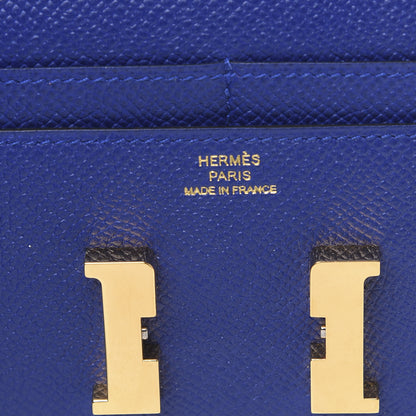 Hermes Epsom Constance Short Wallet Bleu Electrique 6 of 7