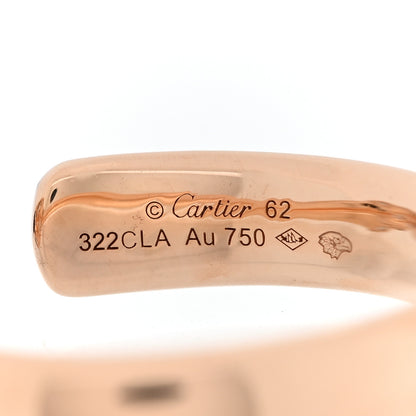 Cartier 18K Pink Gold Diamond Emerald Onyx Panthere De Cartier Ring 62 10 4 of 6