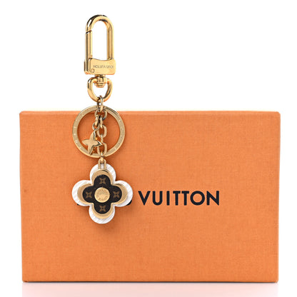 Louis Vuitton Monogram Epi Blooming Flowers Bag Charm Key Holder White 4 of 4