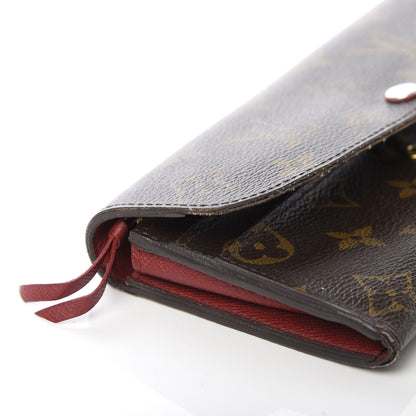 Louis Vuitton Monogram Emilie Wallet Red 16 of 17