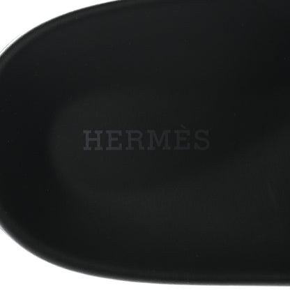 Hermes Calfskin Mens Chypre Sandals 41.5 Black 8 of 10